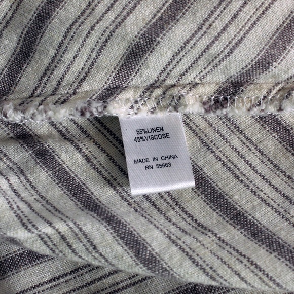 Linen Chevron Casual Skirt US size L - Picture 10 of 10